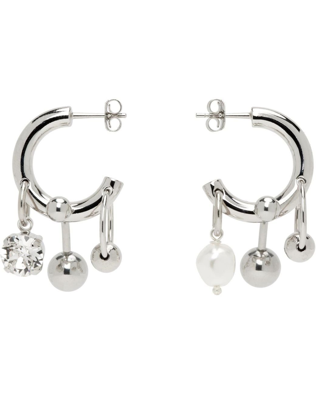 Justine Clenquet Black Ssense Exclusive Andrew Earrings