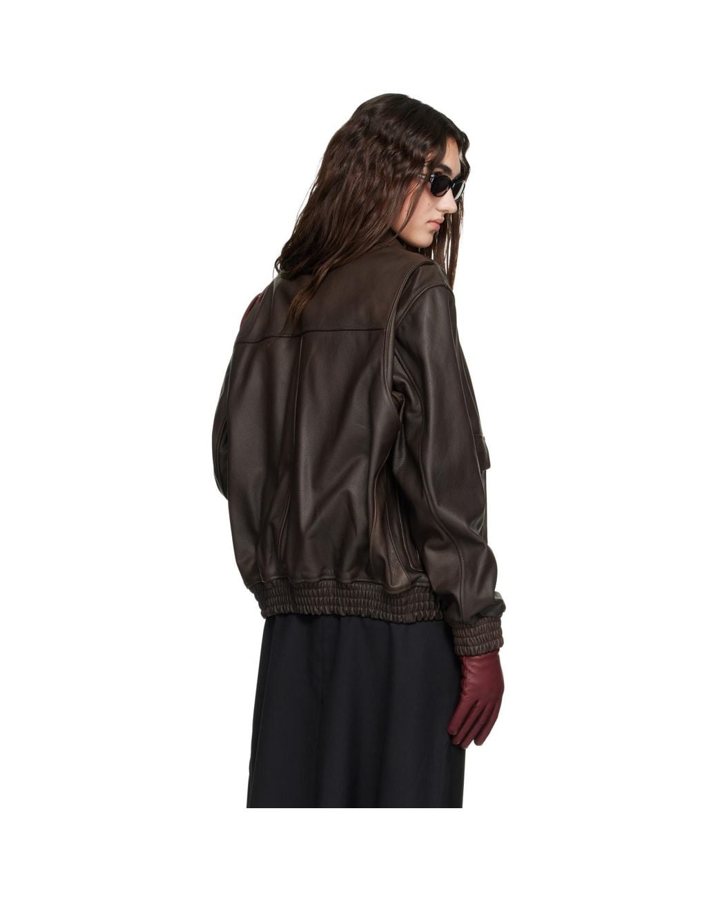 Arma Black Bari Vintage Leather Jacket
