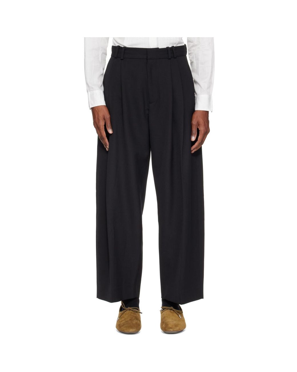 Studio Nicholson Black Line Tailored Trousers for men