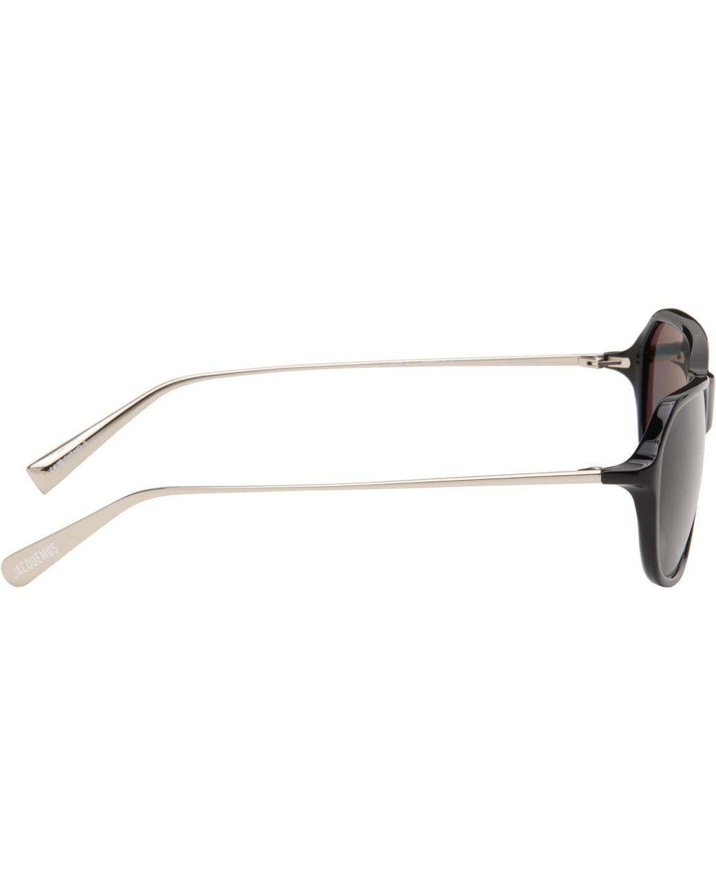 Jacquemus Gray Linda Farrow Edition 'The Mimosa' Sunglasses