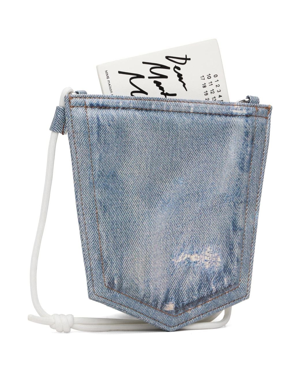 MM6 by Maison Margiela Blue Denim Pocket Pouch for men