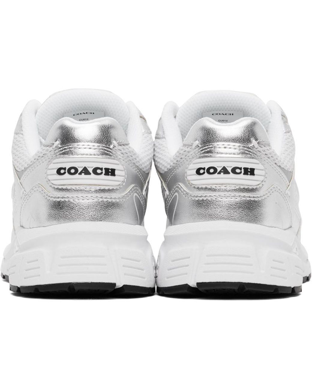 Coach C301 Sneakers Men\'s Optic White Leather Low Top Running Shoes ZPO3989 Coach C301 Sneakers Men main image 4