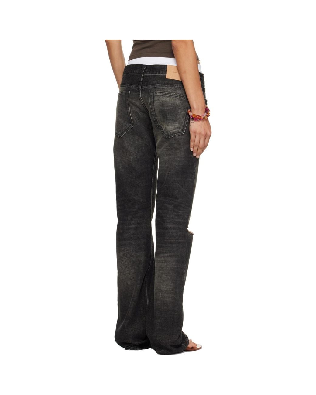 Raimundo Langlois Black Ssense Exclusive Slim Straight Jeans
