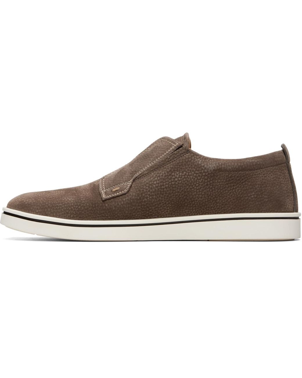 Ferragamo Brown Taupe Derby Slip-On Sneakers for men