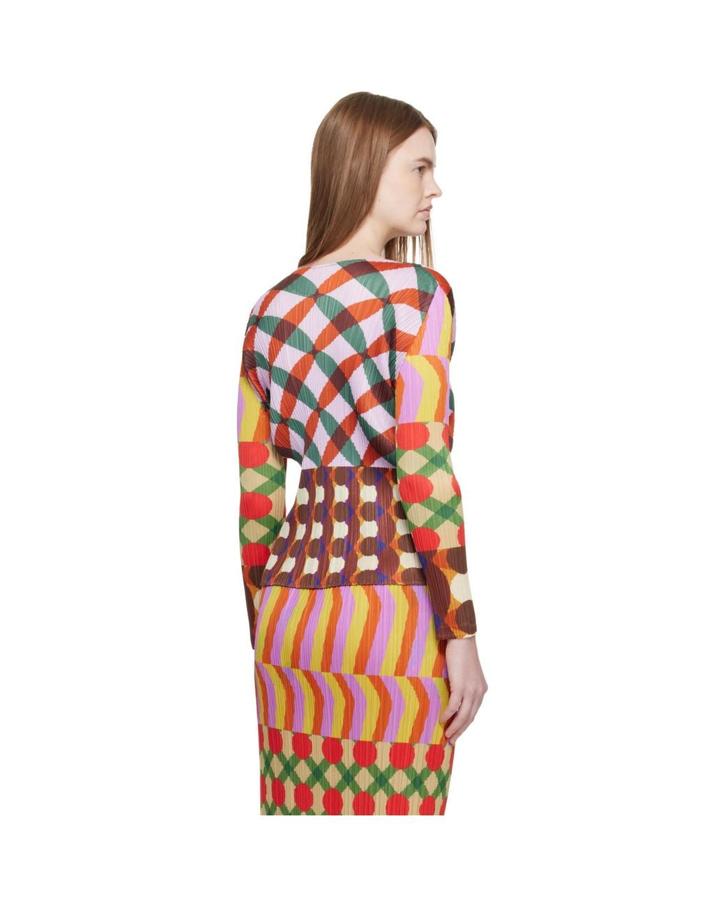 Pleats Please Issey Miyake Orange Harmony T-Shirt