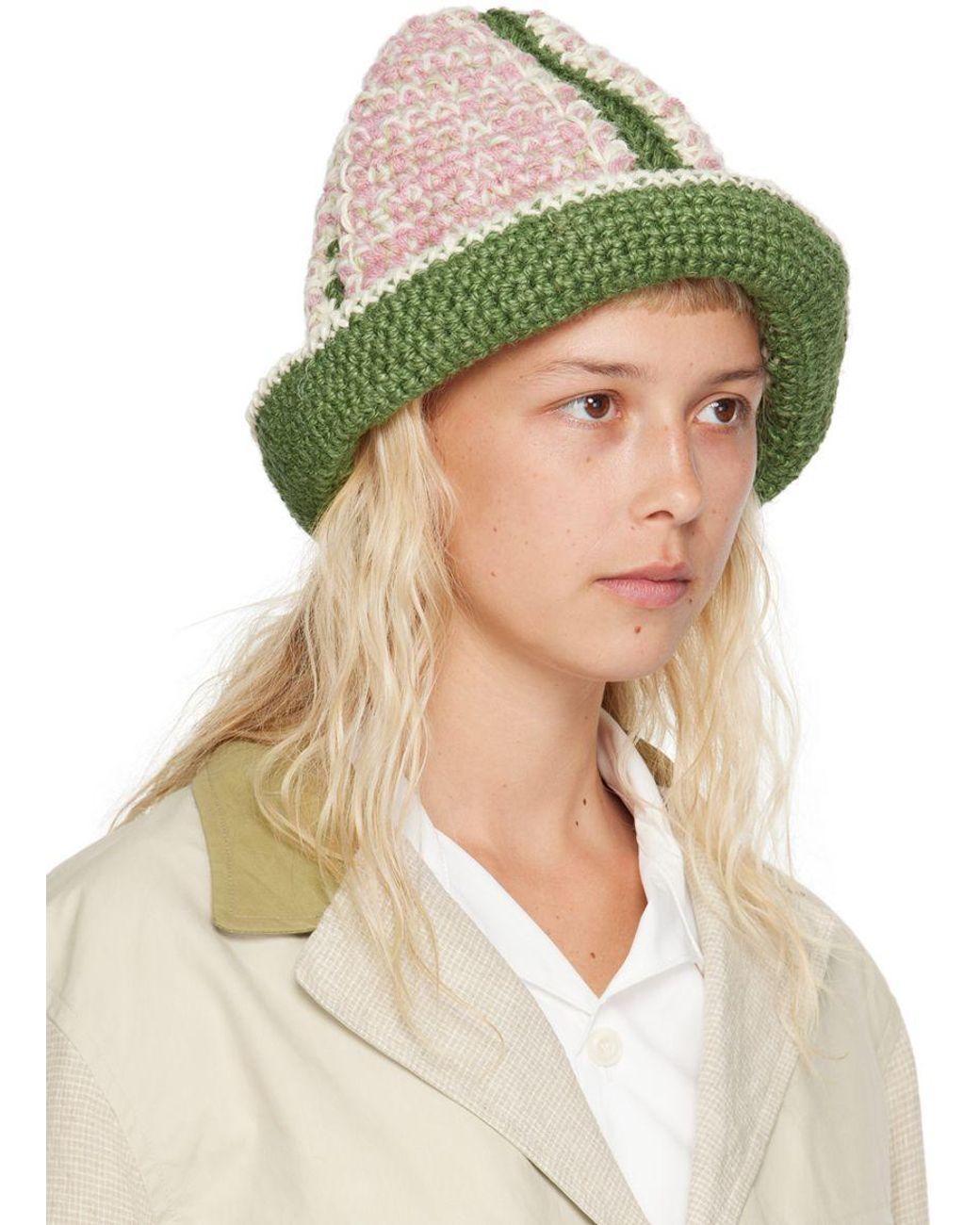 Nicholas Daley Multicolor Rolled Beanie in Green | Lyst