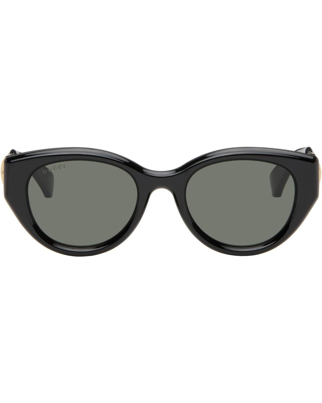 Gucci Black Low Nose Bridge Fit Sunglasses