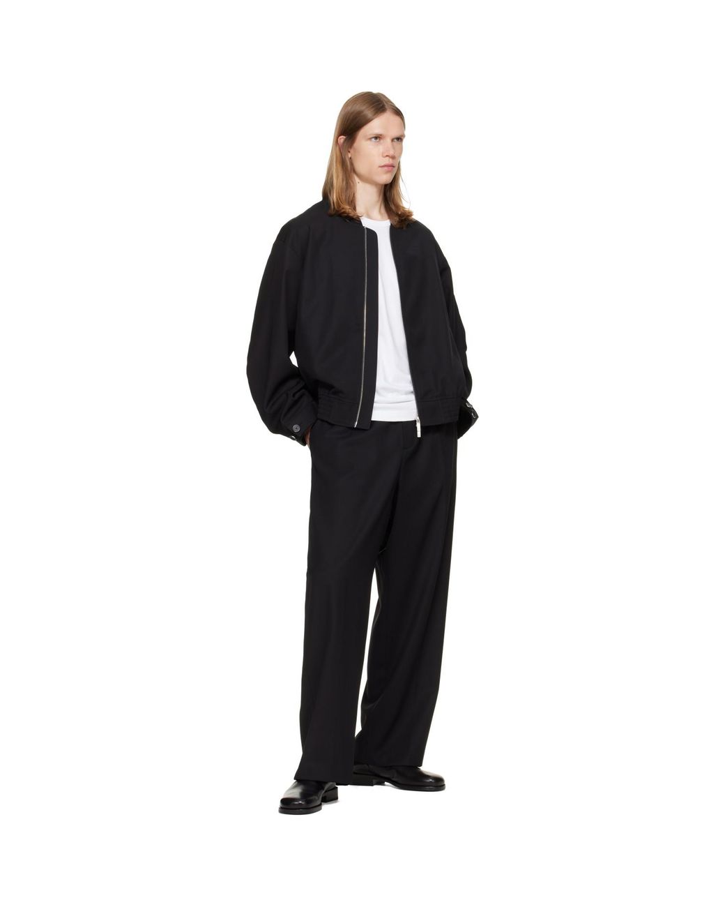 Helmut Lang Black Wardrobe Bomber Jacket for men