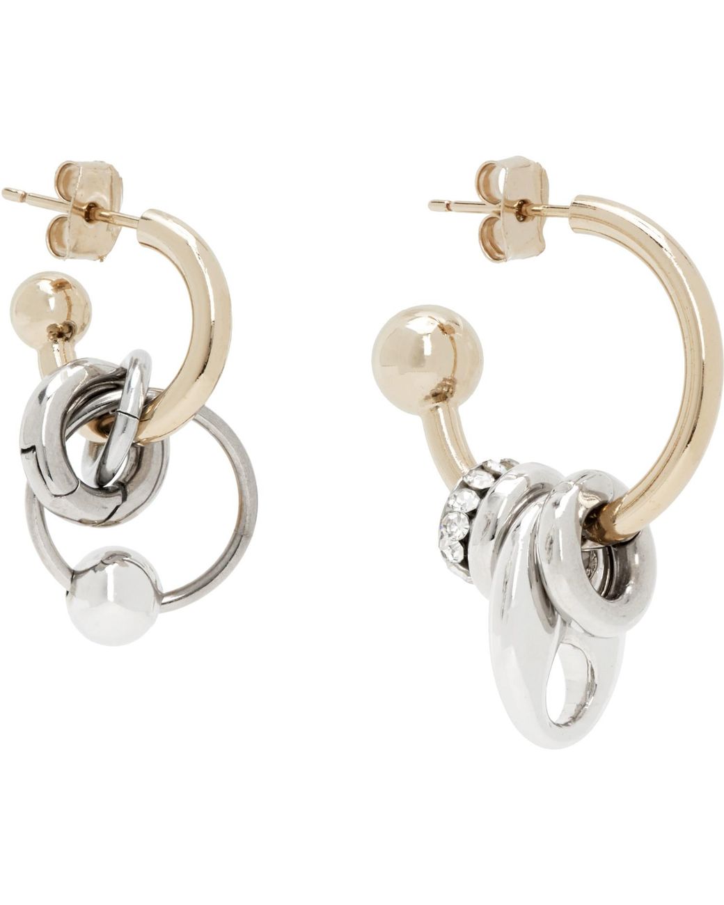 Justine Clenquet White Aimee Earrings