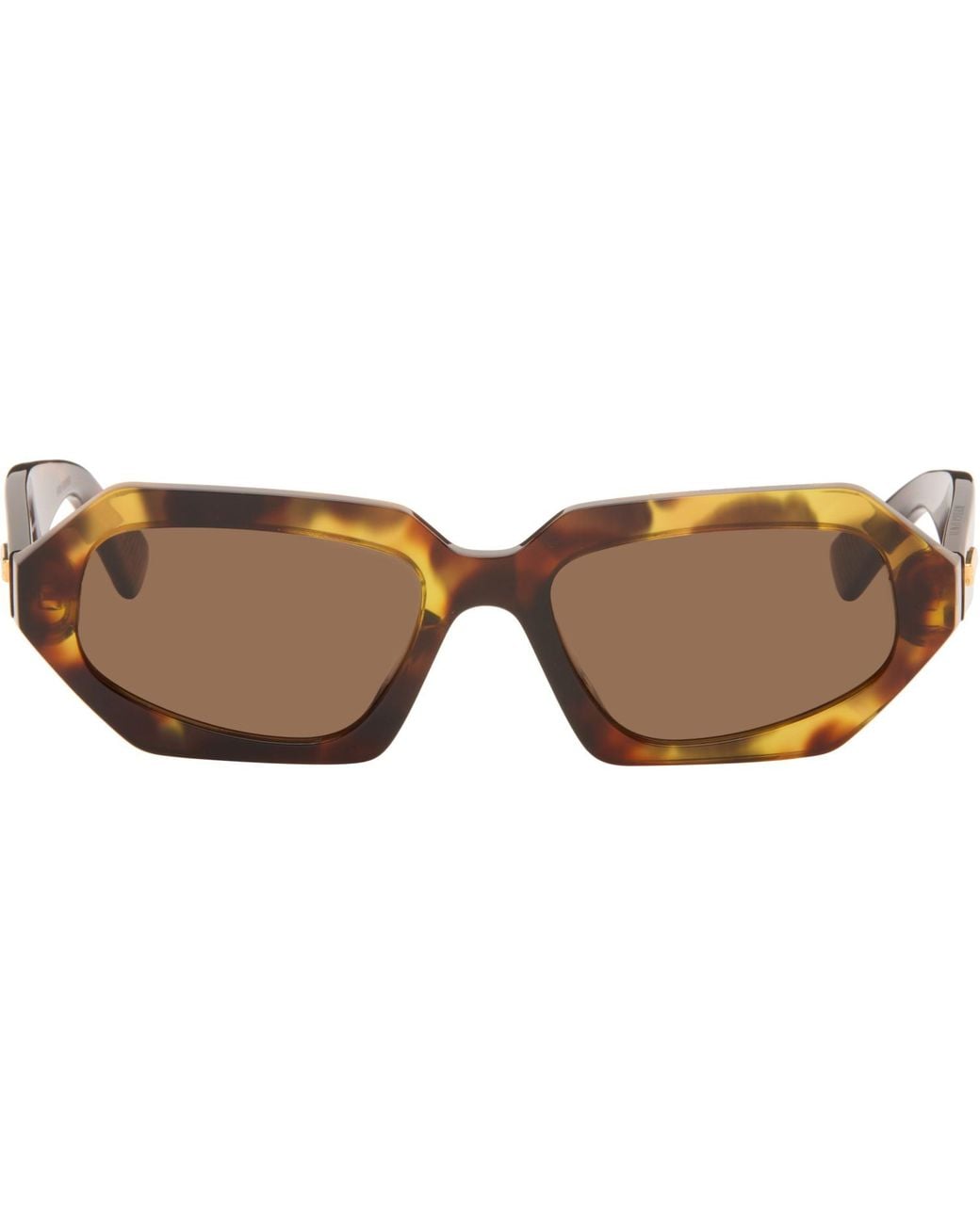 Bottega Veneta Brown Classic Oval Sunglasses