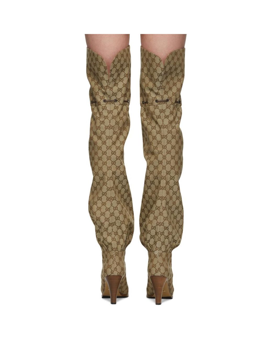Gucci Lisa $3,650 Over The Knee Thigh High Black Leather Boots