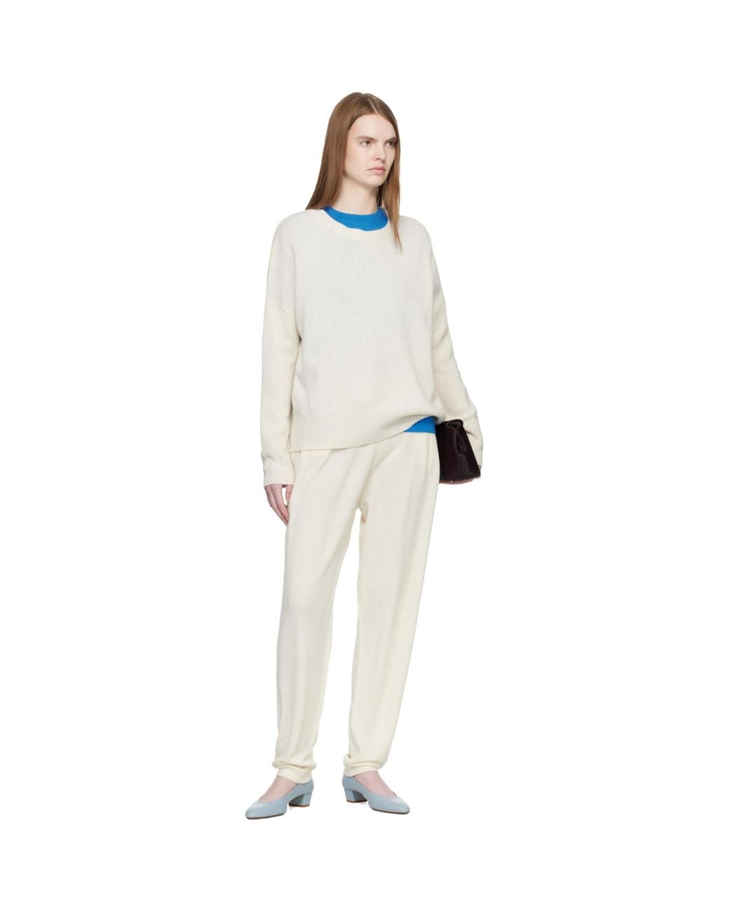 Lisa Yang White Off- 'The Jo' Lounge Pants