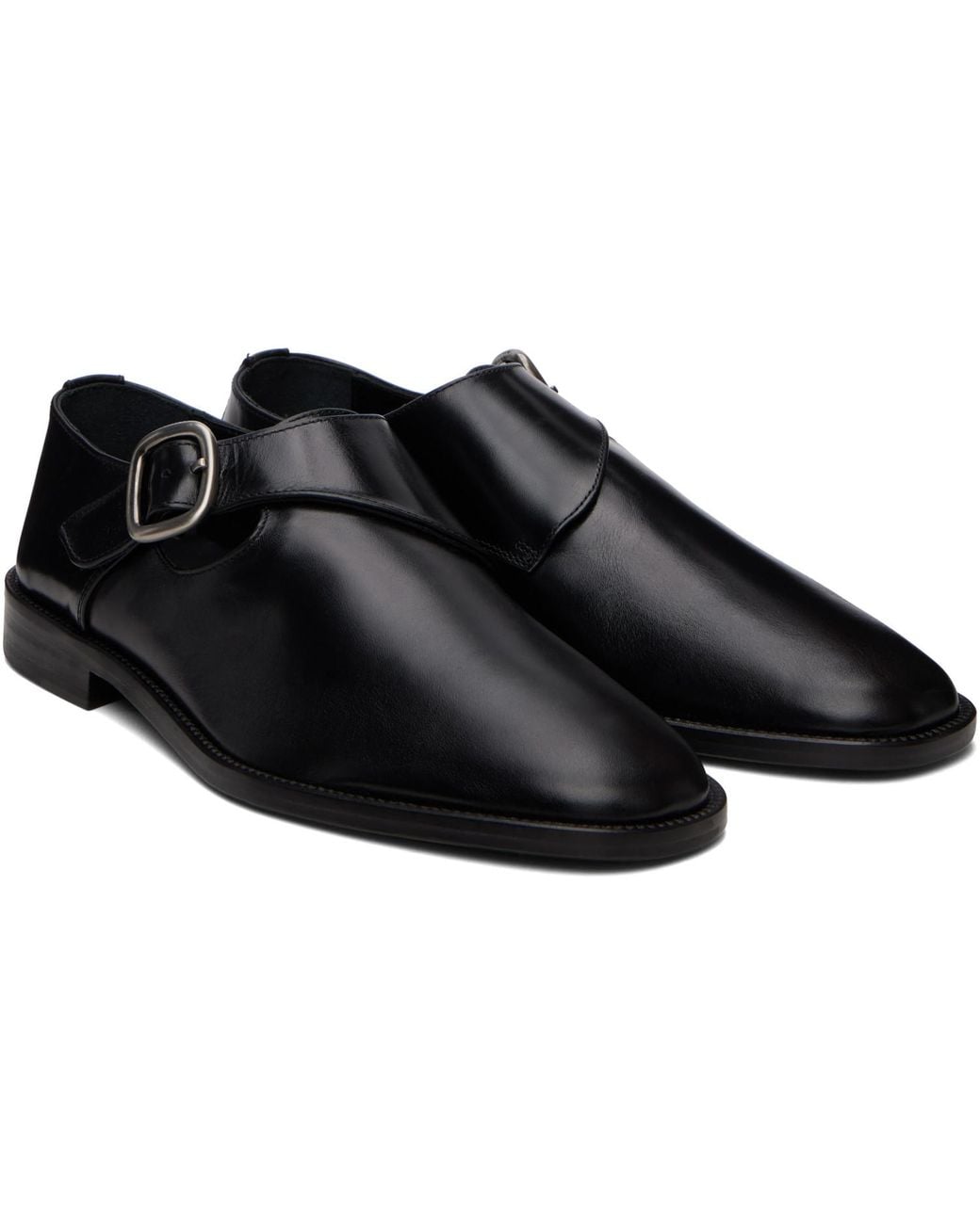 Hereu Black Cintre Monkstraps for men