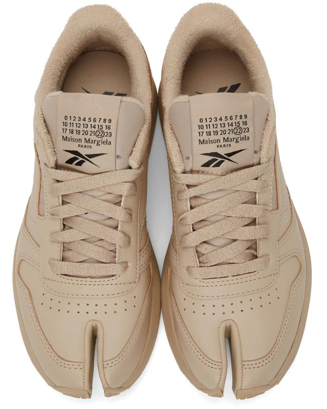 Tan reeboks sales