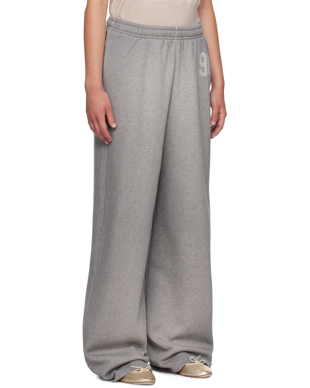 Acne Brown Logo Sweatpants