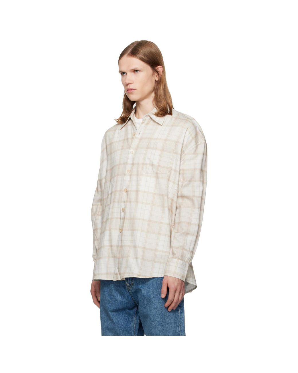 Our Legacy Natural Borrowed Shirt for men