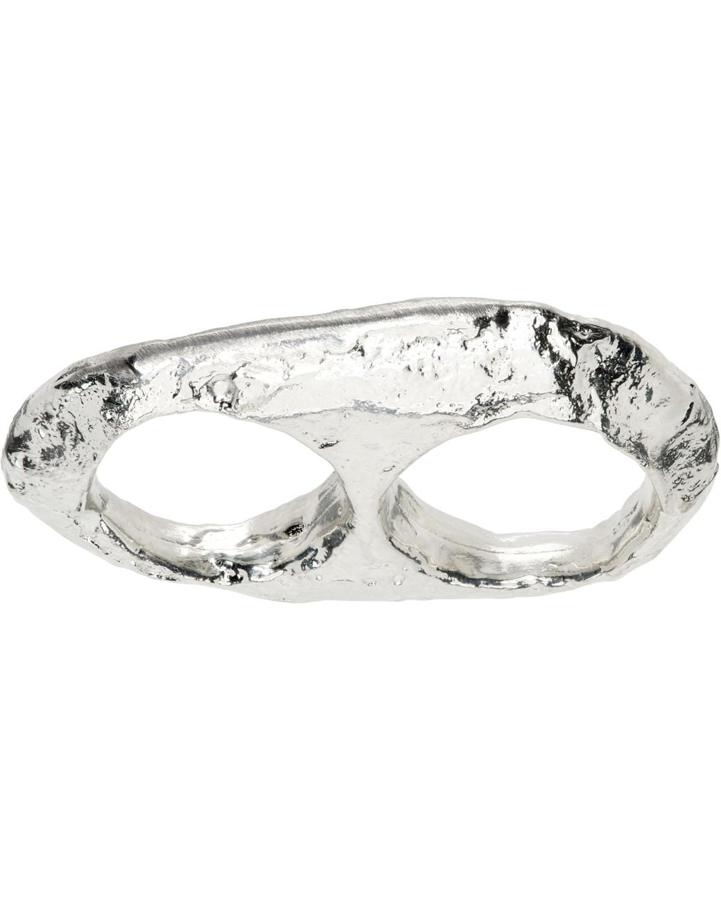 Homme Plissé Issey Miyake Black Cavern Ring for men