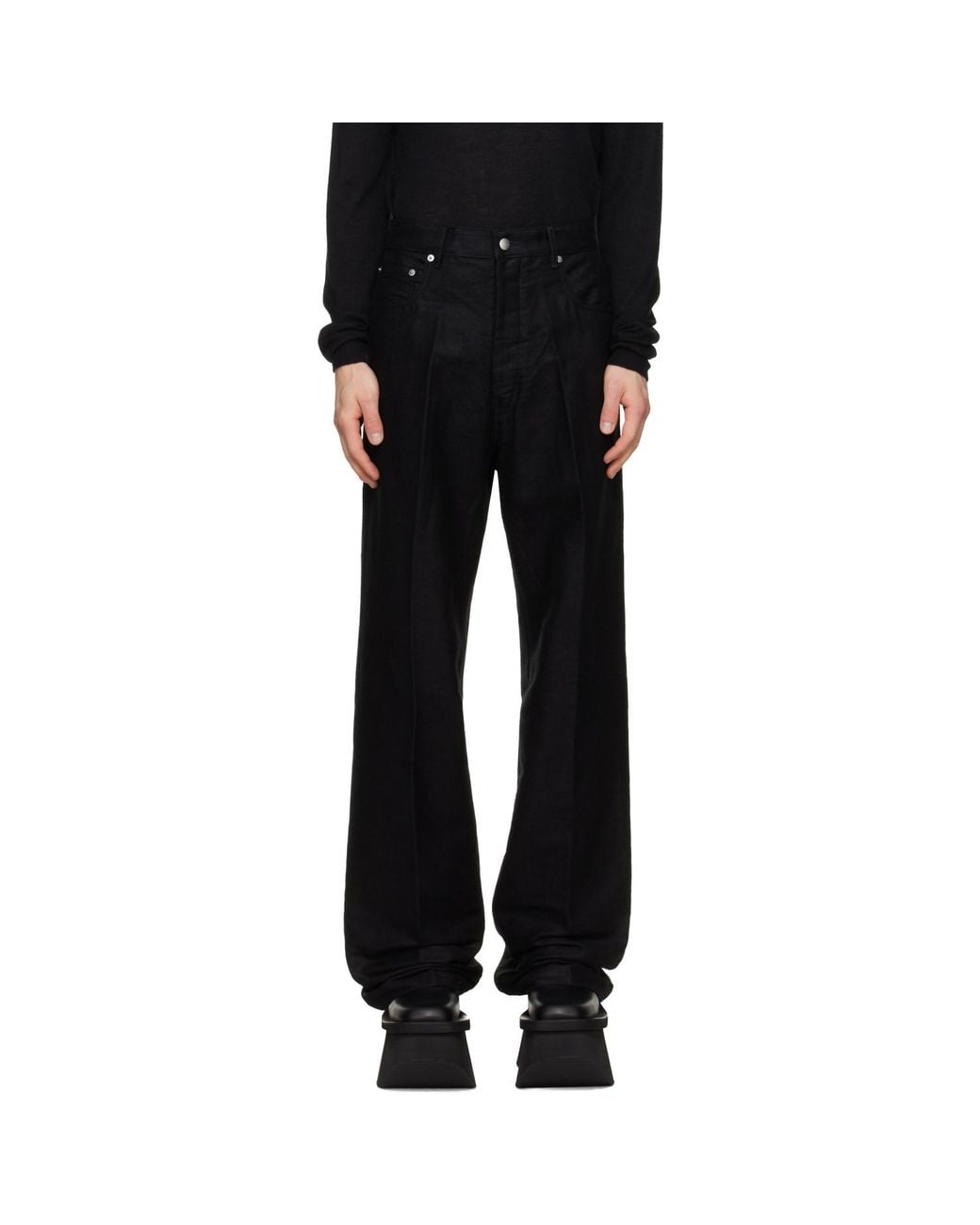 Rick Owens Black Tower Geth Jeans for men