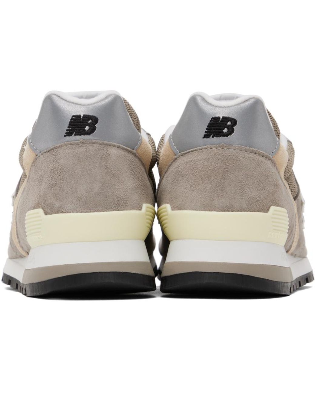 New Balance Gray Khaki Made In Usa 996 Core Sneakers in Black