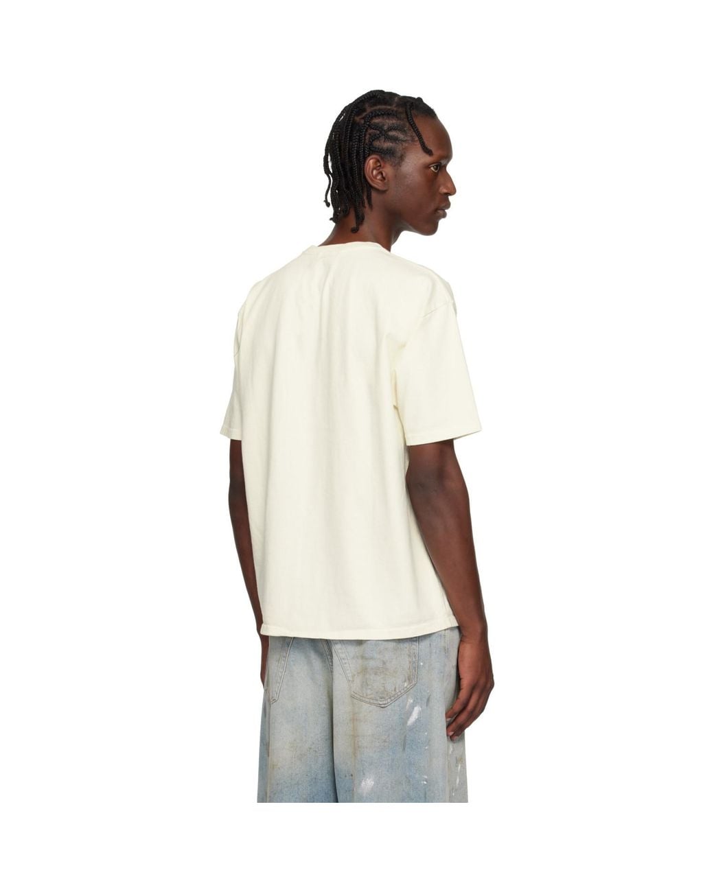 Rhude Multicolor Off- Virgin Islands Script T-Shirt for men