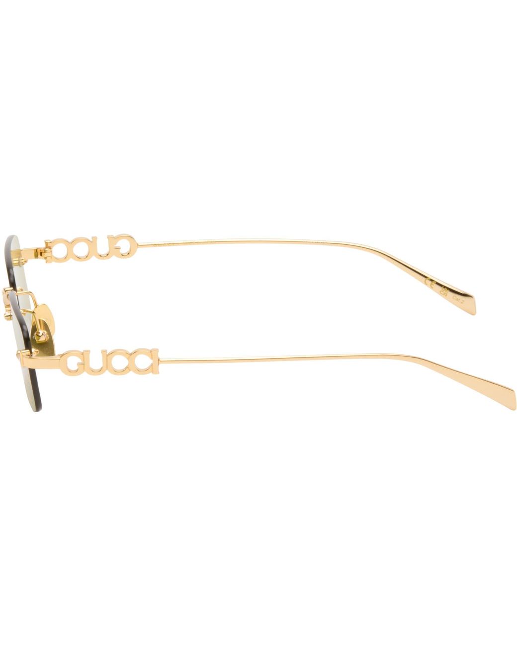 Gucci Black Rectangular Frame Sunglasses for men
