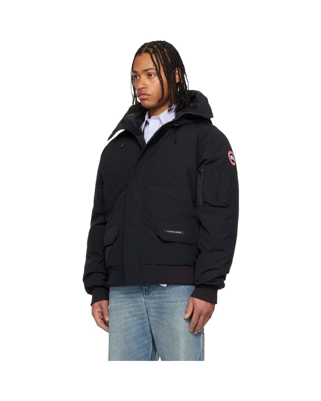 Canada Goose Black Chilliwack Bomber Down Jacket for men