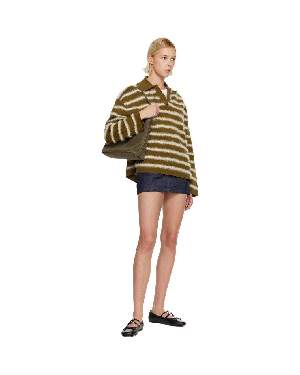 A.P.C. Blue Selvedge Denim Miniskirt