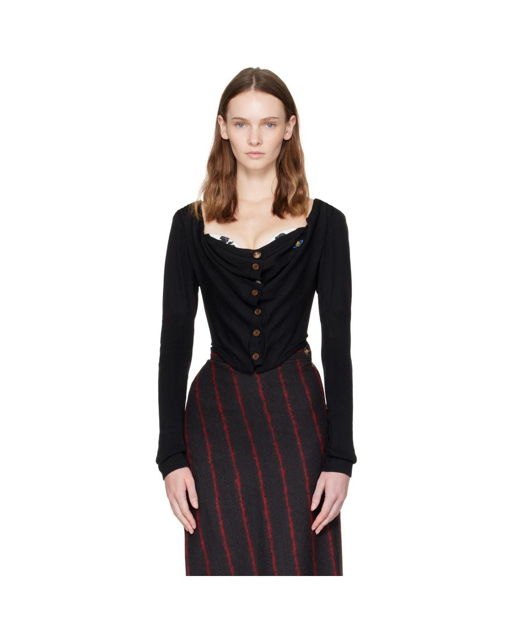 Vivienne Westwood Black Bea Corset Cardigan