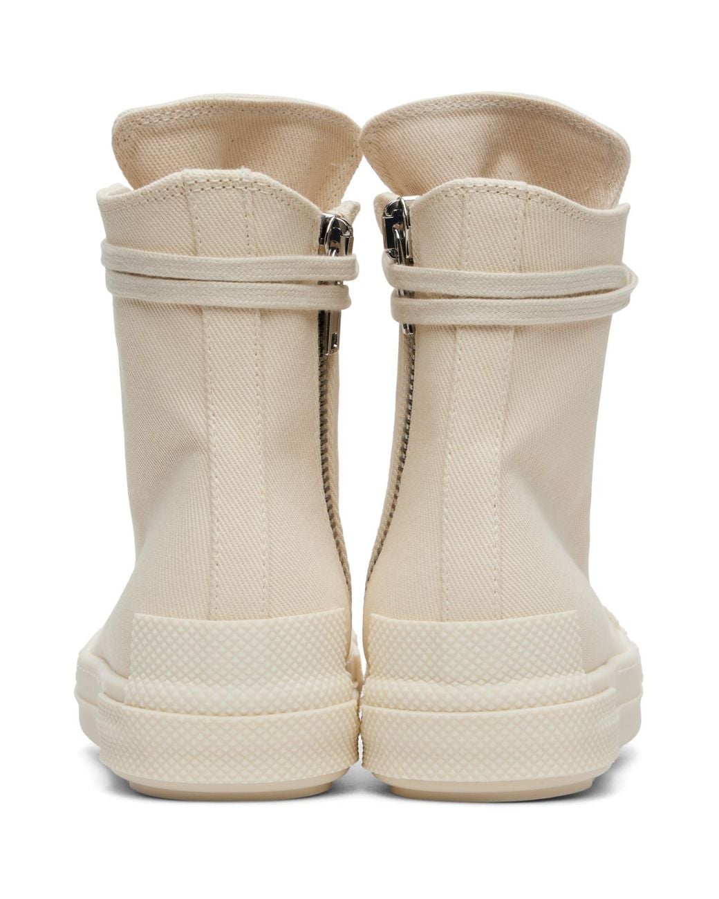 Rick Owens Natural Off- Tower Sneaks Sneakers
