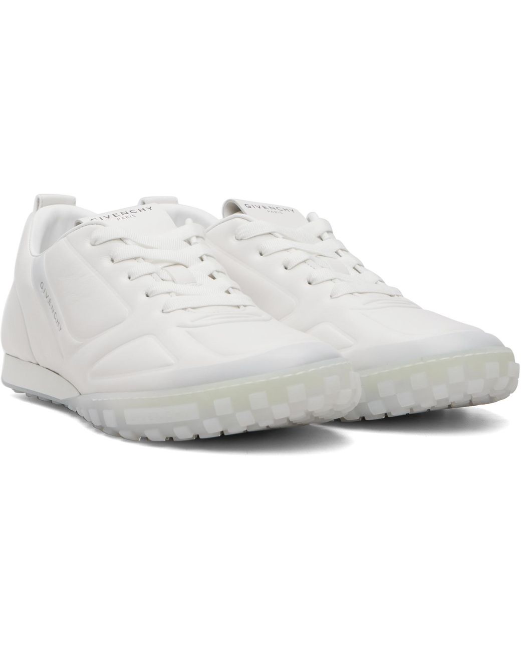 Givenchy White Glide Leather Sneakers for men