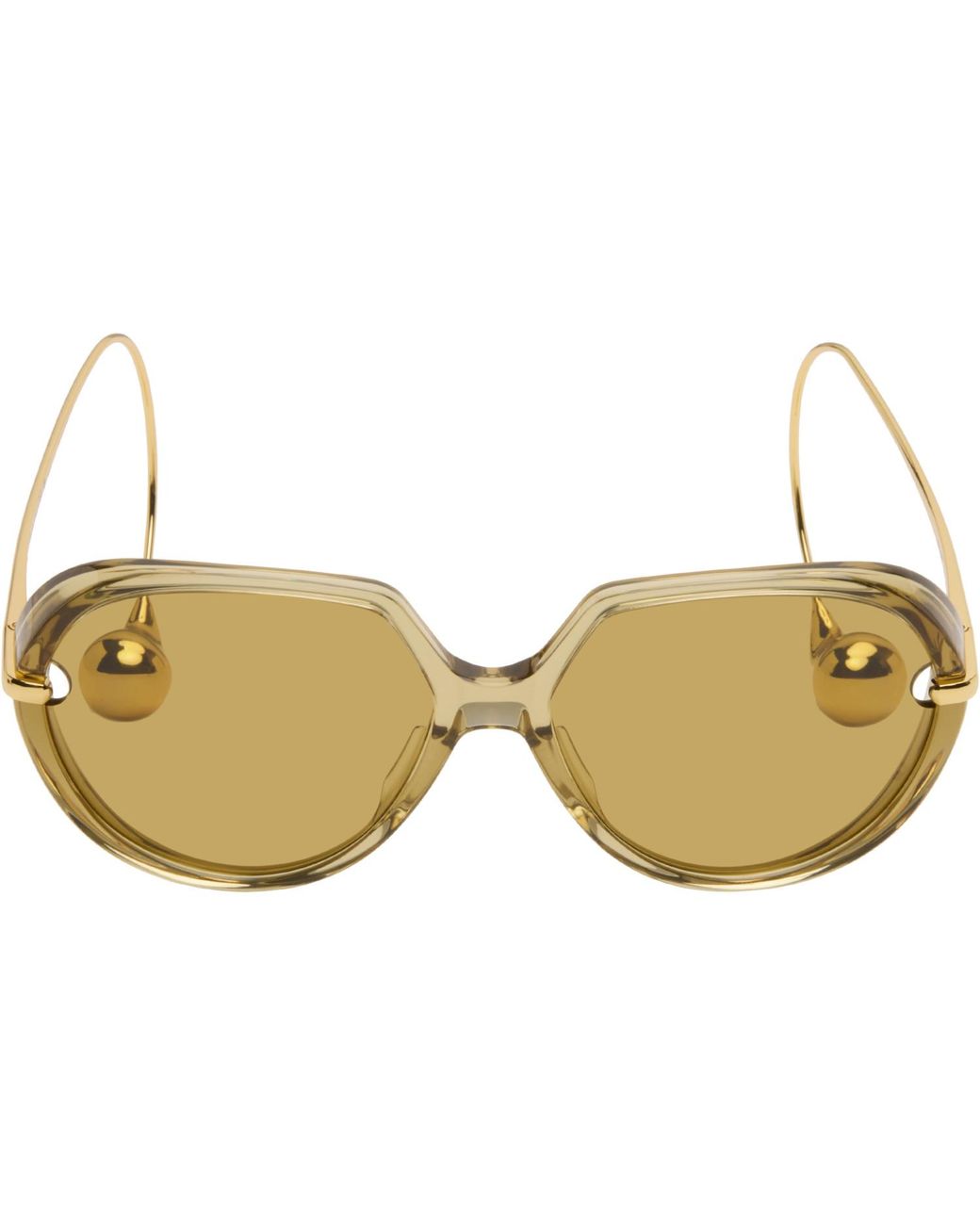 Bottega Veneta Black Drop Squared Sunglasses