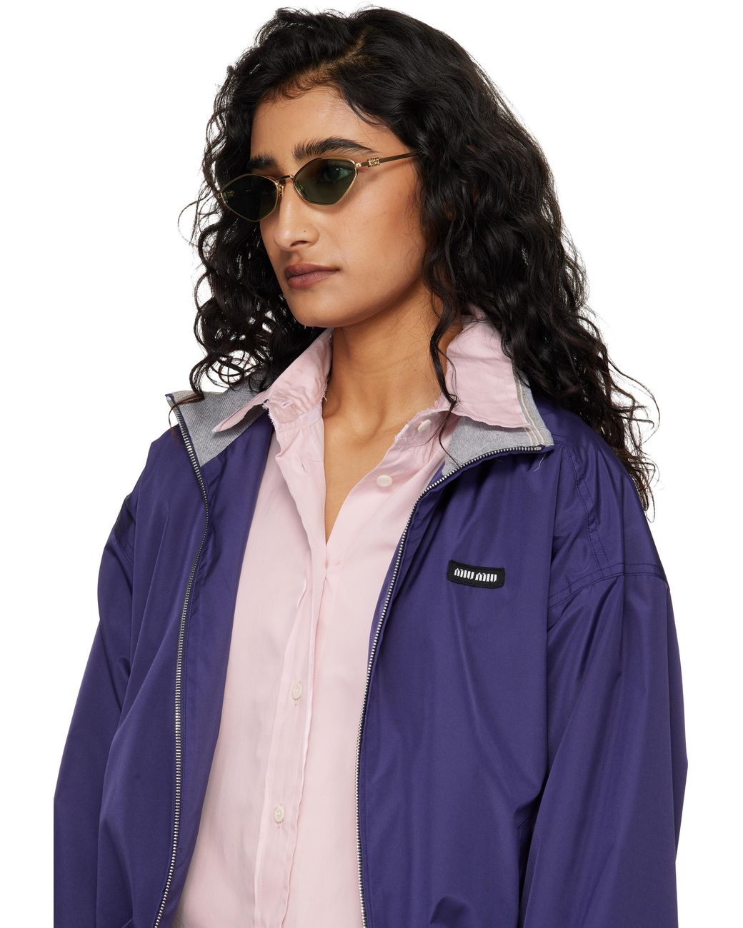 Miu Miu Black 'Miu Miu Logo' Sunglasses