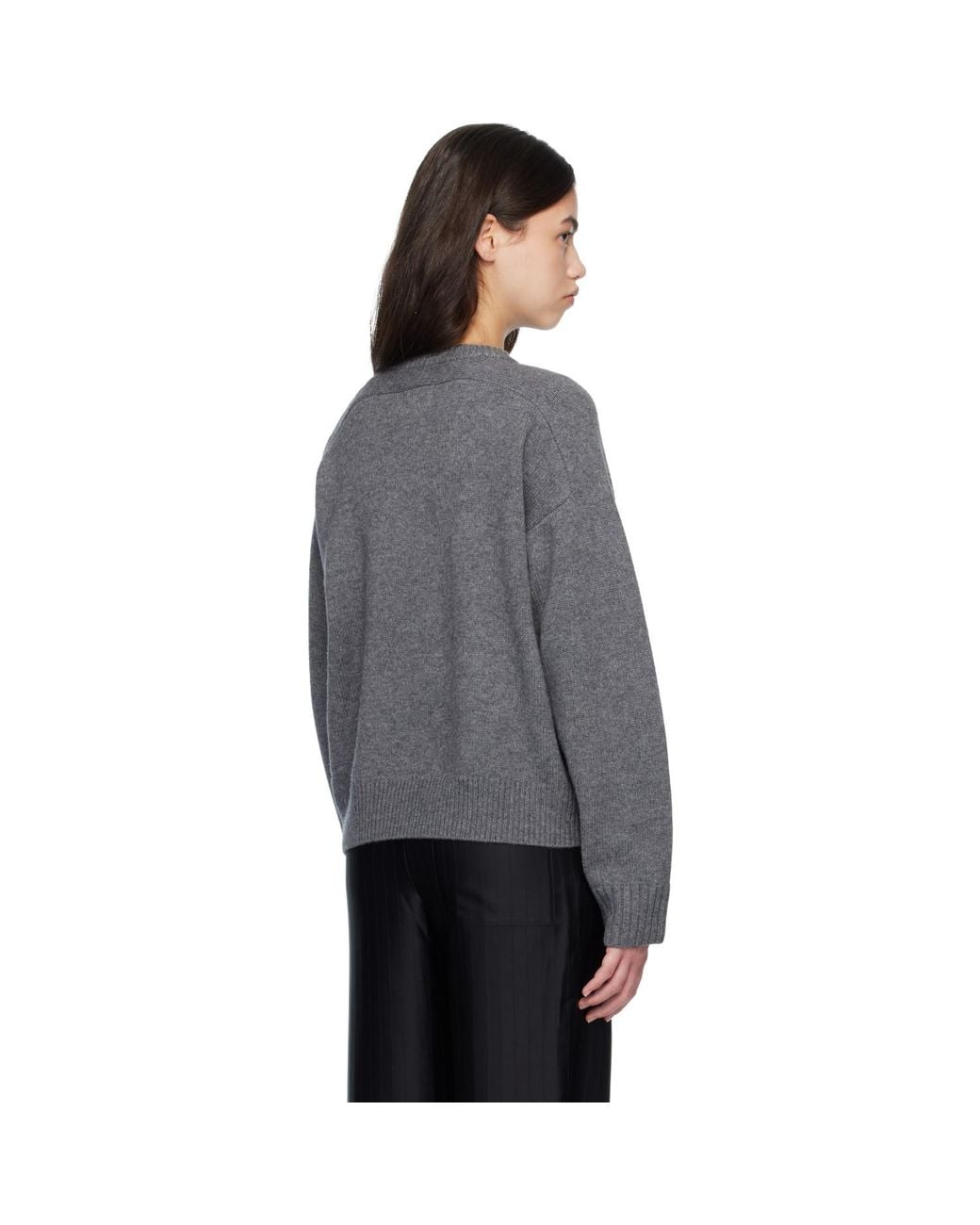 Loulou de Saison Black Aidar Lds Wool Cashmere Cardigan