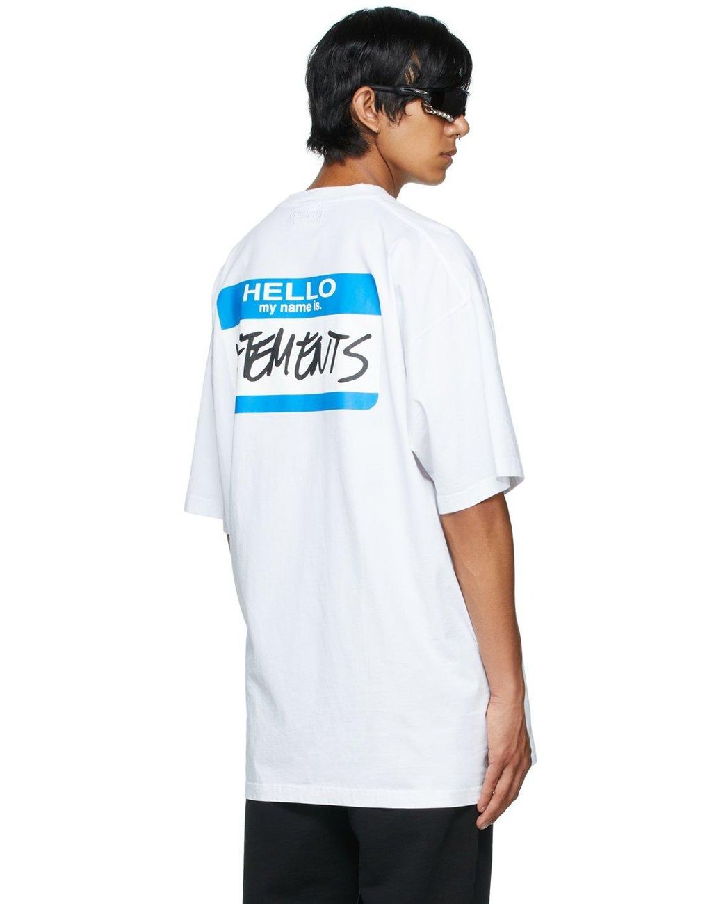 Vetements Cotton 'my Name Is ' T-shirt 