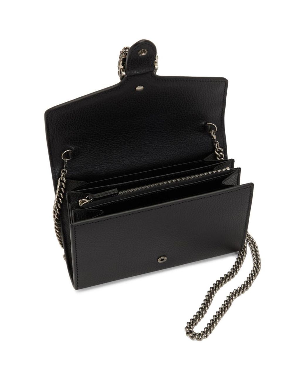 gucci dionysus wallet on chain black