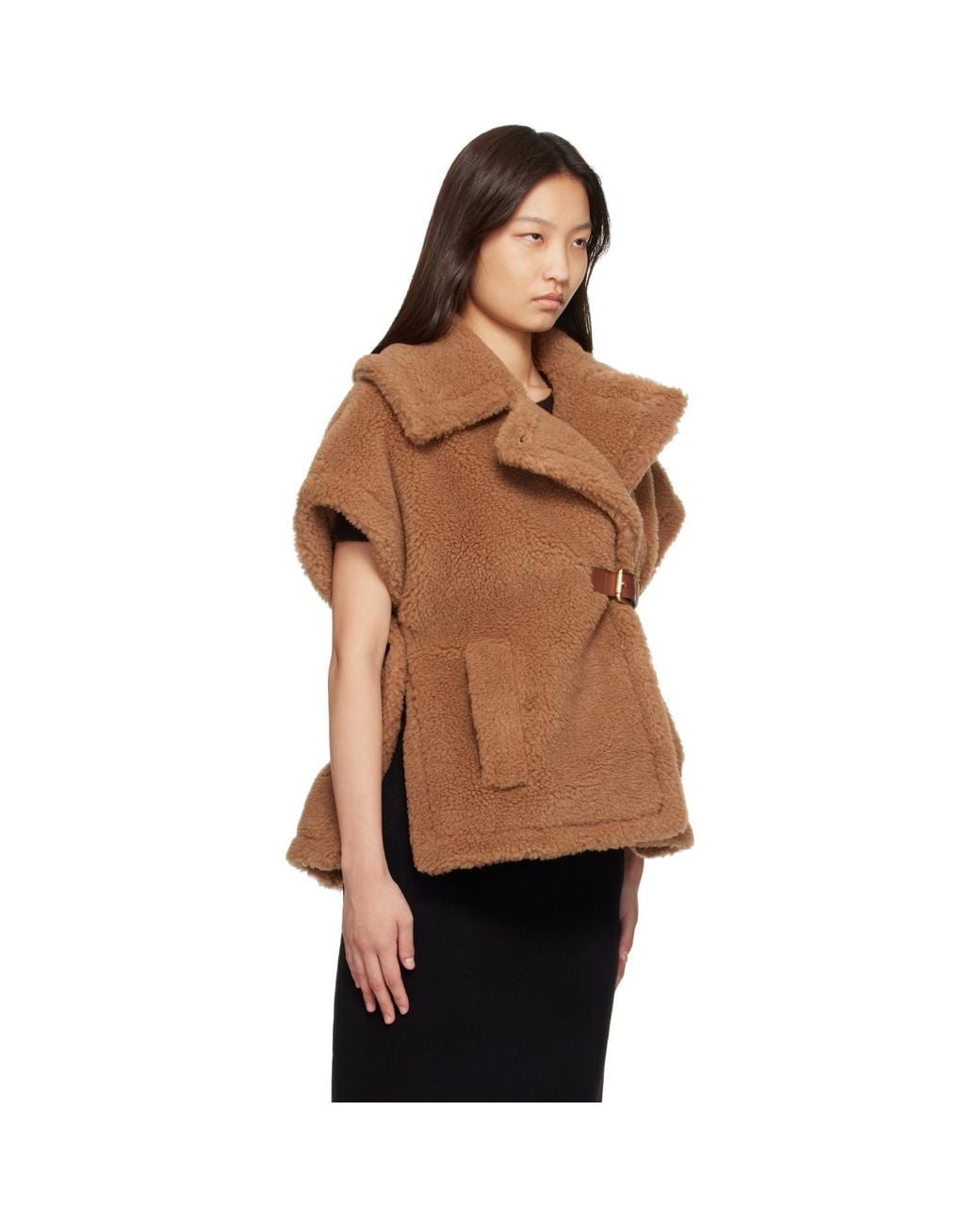 Max Mara Brown Newabavo Cape Jacket