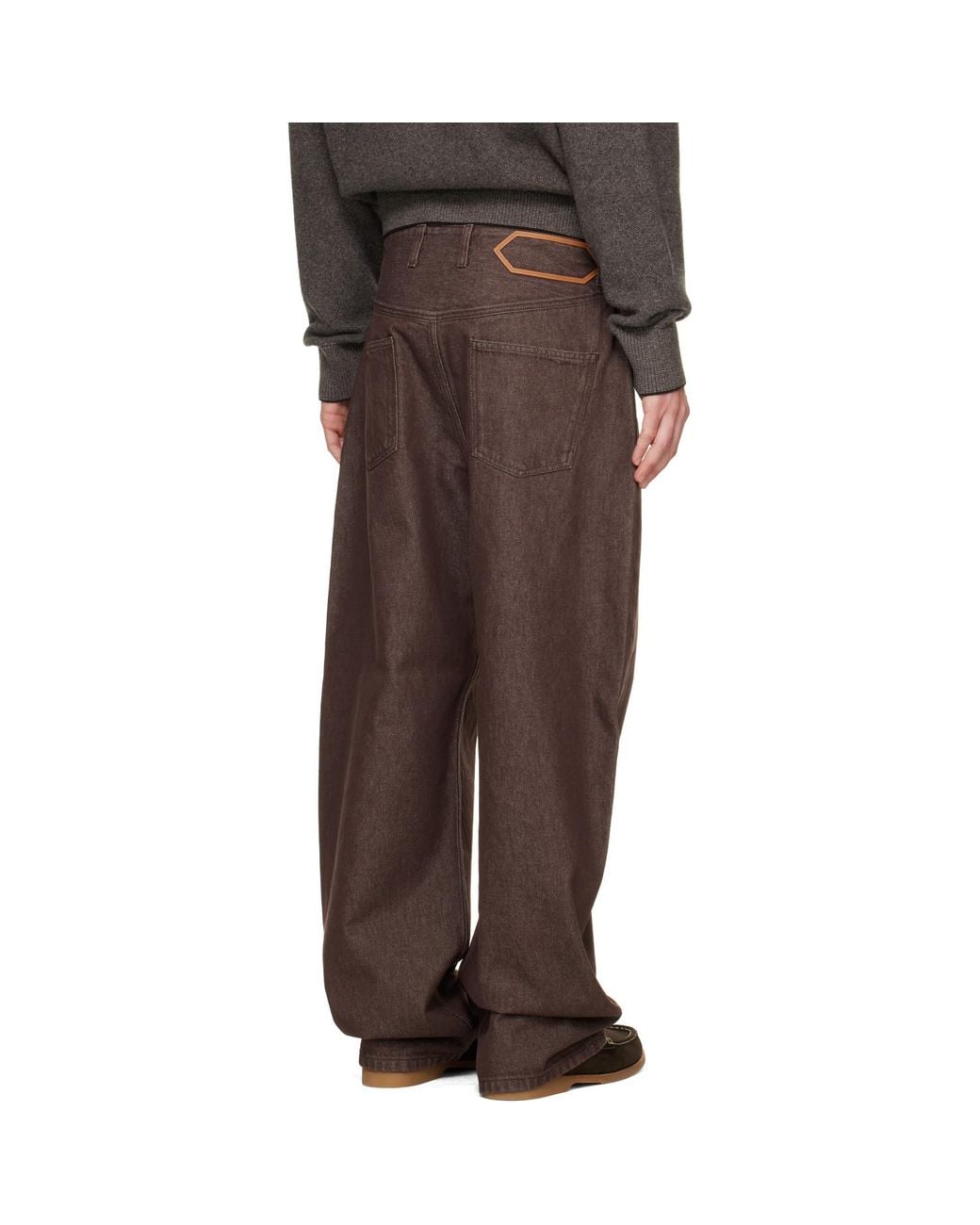 Jacquemus Brown 'The De-Nîmes Tempo' Jeans for men