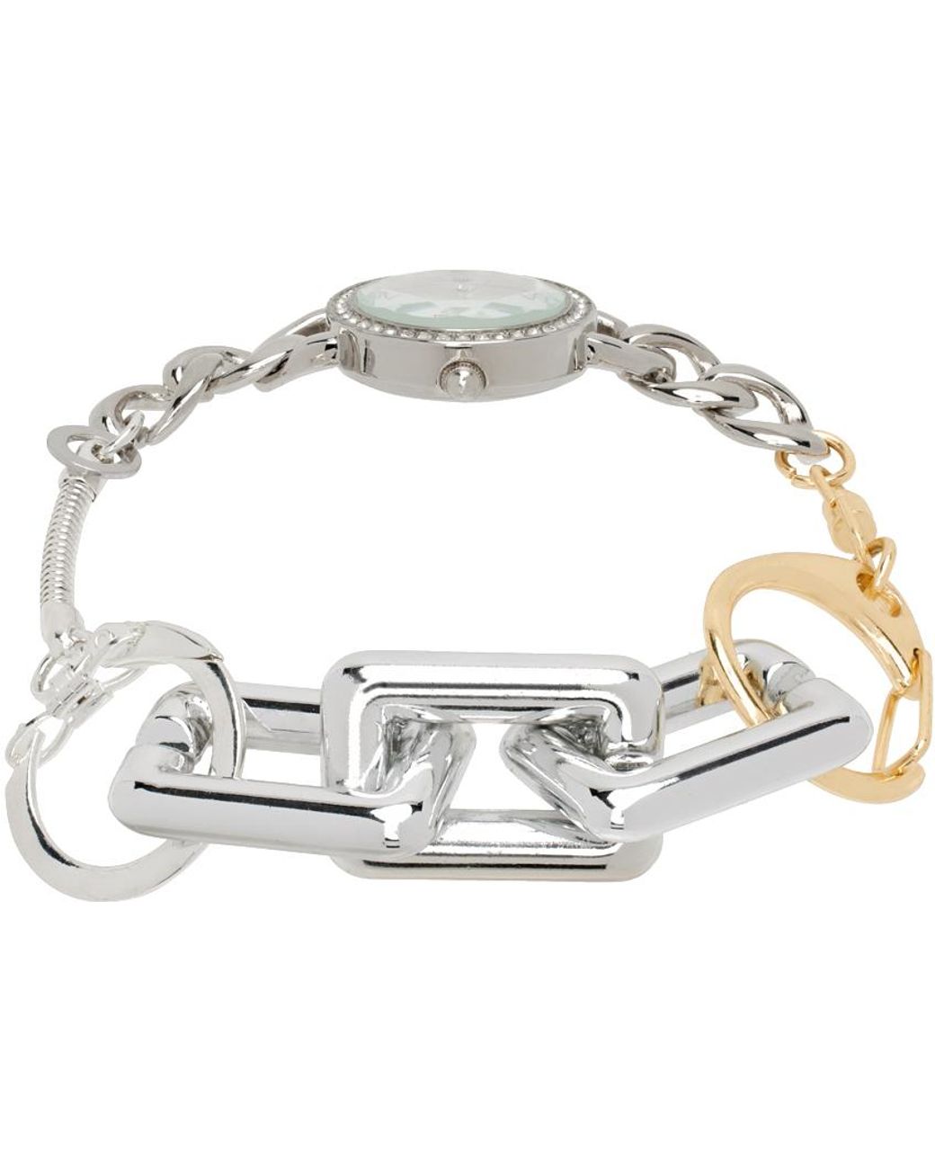 メンズ Bless シルバー&ゴールド Freestyle ウォッチ ブレスレット  