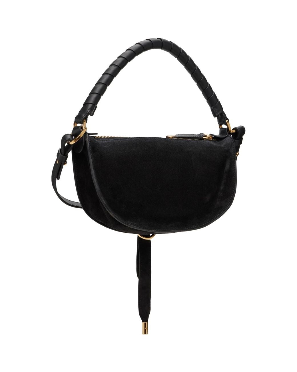 Chloé Black Marci Suede Stud Bag