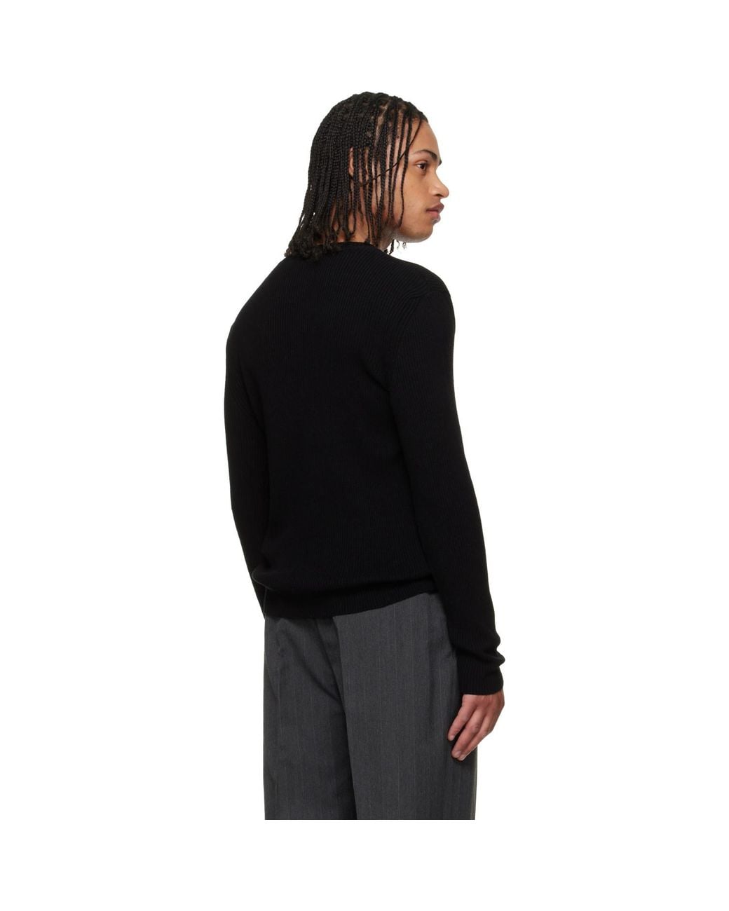 Our Legacy Black Compact Roundneck Sweater for men