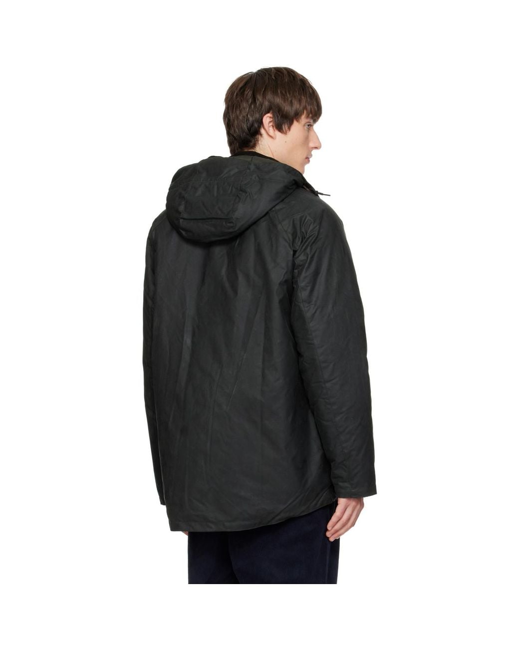 Barbour Black Modern Beaufort Waxed Jacket for men