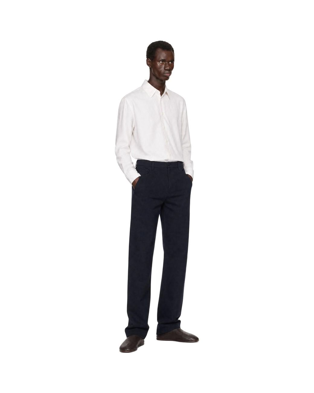 Theory Blue Raffi 5-Pocket Neoteric Twill Trousers for men