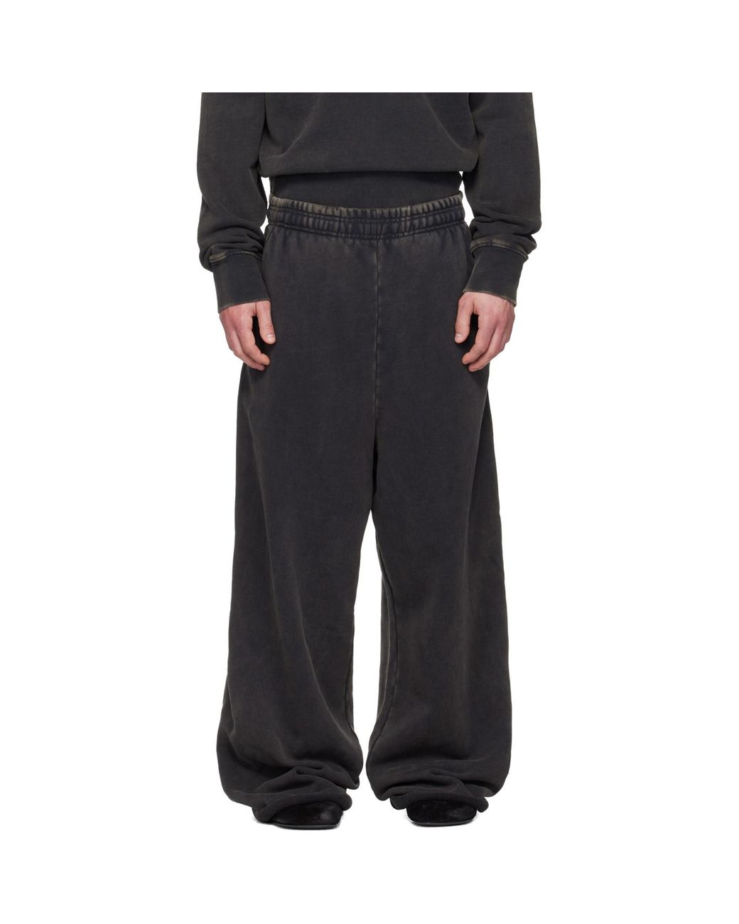 Entire studios Black Full Sweatpants for men