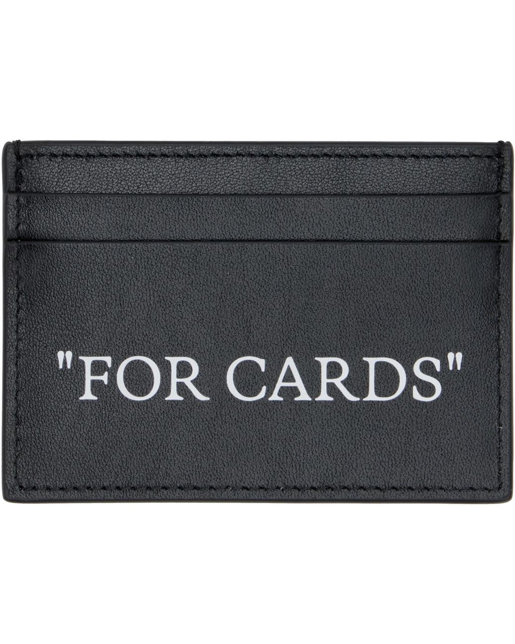 Off-White c/o Virgil Abloh Black Off- Quote Card Holder for men
