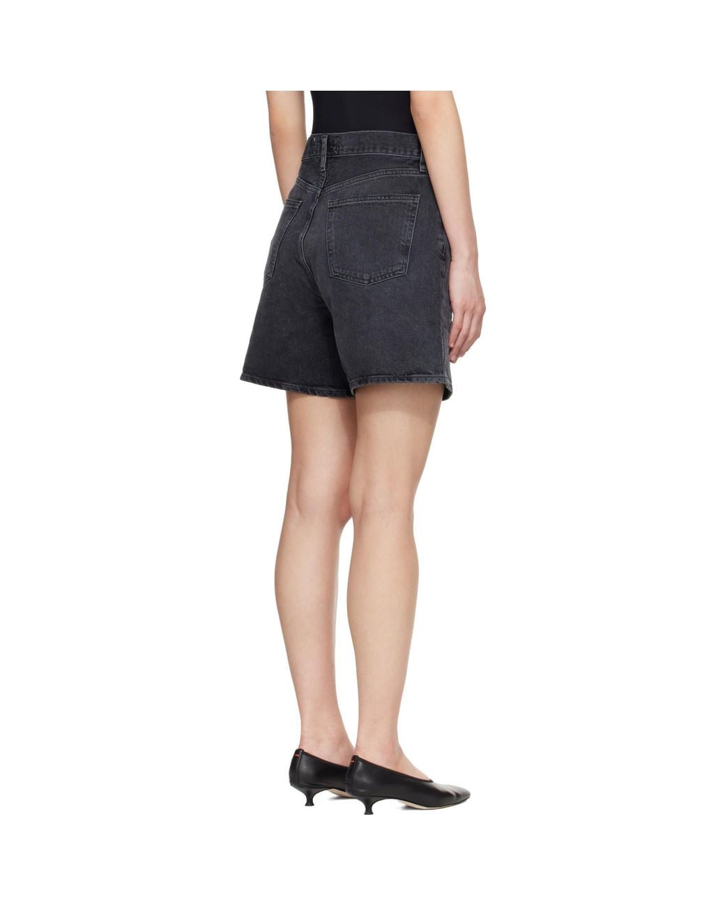 Agolde Blue Dame Denim Shorts