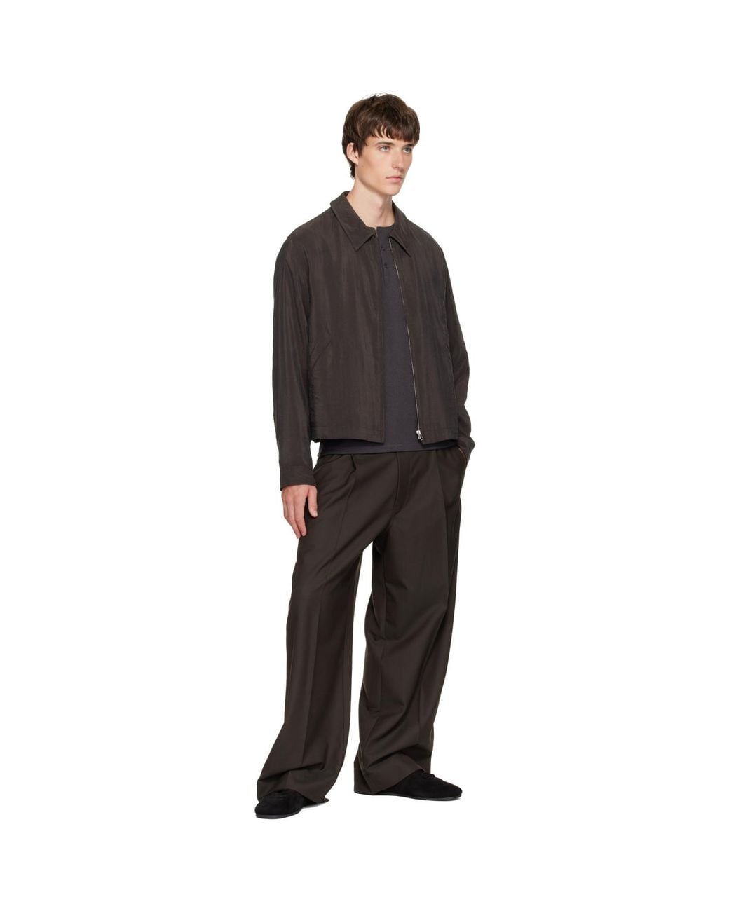 Lemaire Black Light Zipped Blouson Jacket for men