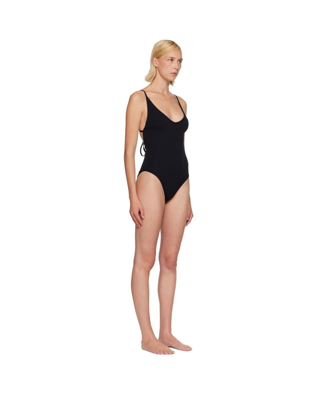 Totême Black Scoop Swimsuit