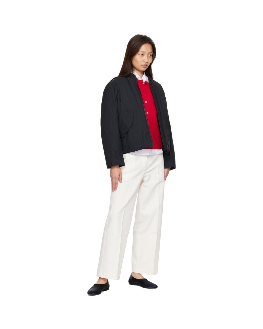 Veilance Red Decca Down Bomber Jacket