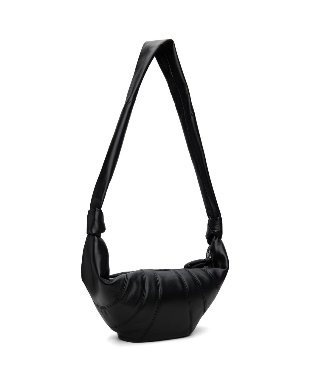 Lemaire Black Medium Croissant Bag for men