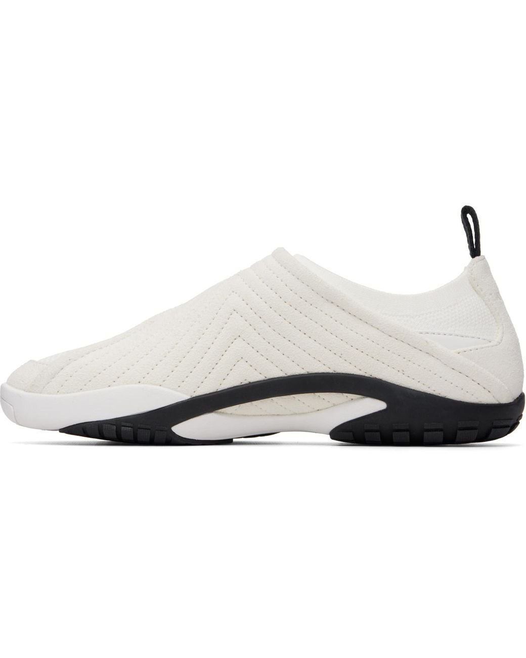 Lanvin White Lnv1 Knit & Suede Sneakers